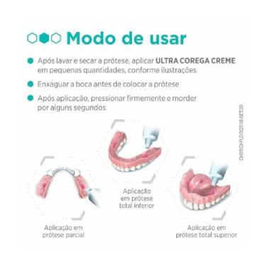 Imagem de Creme Fixador de Dentadura Corega Ultra Sem Sabor 68g Ganhe 60% de Des