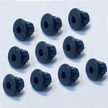 Imagem de Bywen Cabo de bucha de parede para móveis para cabo Ethernet Starlink, cobrindo orifícios de mesa de 9,5 cm, organizador de fios universal de gerenciamento de cabos, kits de cobertura de orifícios,