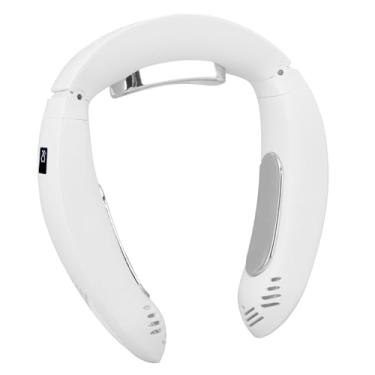 Imagem de Ar Condicionado e Aquecedor Portátil, Ventiladores de Pescoço Recarregáveis ​​de 3500mAh Com 3 Velocidades, Ventilador de Pescoço Sem Lâmina Silencioso para Trabalho Ao Ar Livre,