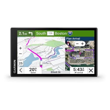 Imagem de Garmin- dēzl™ OTR620, navegador de caminhão GPS de alta resolução de 6”, roteamento de caminhão personalizado, imagens de satélite, velocidade do vento, docas de carga compartilhadas pela comunidade,