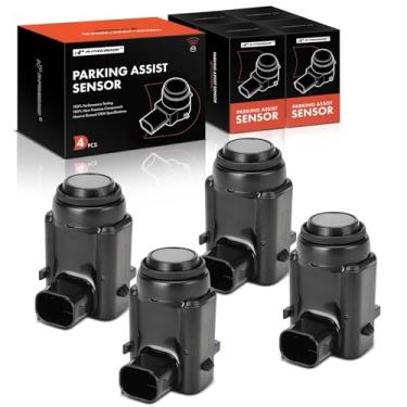 Imagem de A-Premium Sensor de assistência de estacionamento traseiro reverso de 4 peças compatível com modelos selecionados Dodge & Chrysler e Jeep - Charger 2006-2008, 300 2005-2008, Commander 2006-2007,