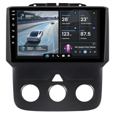 Imagem de Acessórios de rádio de carro para Dodge ram 2013-2018: 1500 2500 3500-2+64 GB estéreo unidade de cabeça de substituição – Wireless Carplay Android Auto 5G-WiFi Bluetooth GPS RDS FM Mirror Link SWC (CA