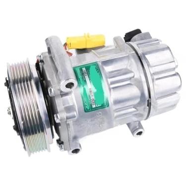 Imagem de Compatível para peugeot 206 compatível com citroen c2 compressor logo 207 compressor de ar condicionado conjunto de compressor de ar condicionado automotivo(207 quality parts)
