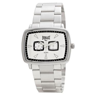 Imagem de Relógio Masculino Everlast Prateado À Prova D`Água E094