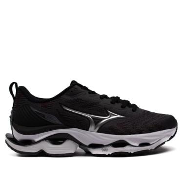Imagem de Tênis Masculino Mizuno Wave Stratos 2 Cinza Escuro/Bordô - 38