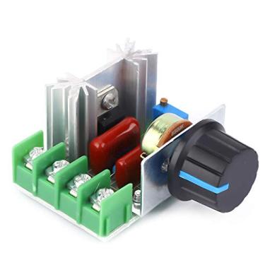 Imagem de Módulo de Controle de Velocidade, 2 Peças AC Módulo de Controle de Velocidade do Motor PWM Dimmer Ajustável Regulador de Velocidade 2000 W AC 110 220 V Regulador Ferramentas