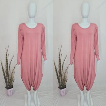 Imagem de Macacão Saruel Manga Longa Moda Despojado - nascimentomodas2020, Rosê,