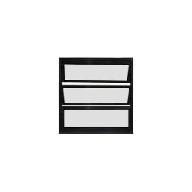 Imagem de Vitro Basculante 60x60 Preto Linha 25 Jade - Brecorimo