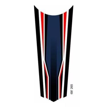 Imagem de Adesivo Faixa Gravata Tanque Resinado Cg Honda 265 - Resitank