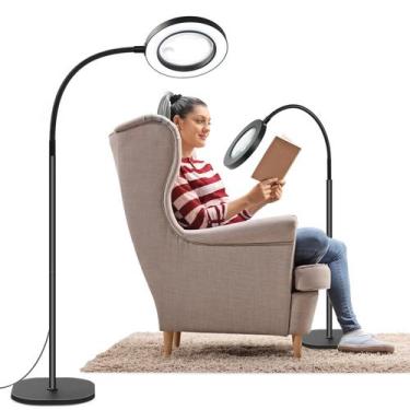 Imagem de Lupa de Piso NZQXJXZ 10X/30X com Luz e Suporte