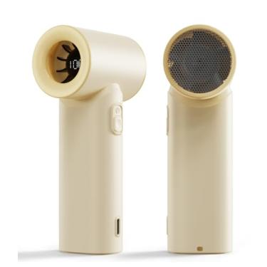 Imagem de LEMOISTAR Ventilador turbo portátil, mini ventilador de mão portátil, ventilador pessoal recarregável por USB, ventilador de bolso pequeno operado por bateria