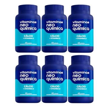 Imagem de Kit 6 Cálcio + Vitamina D 60 Cápsulas - Neo Química