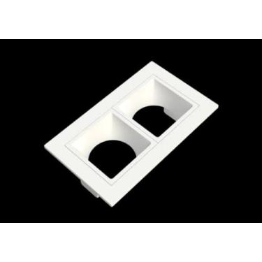 Imagem de Embutido duplo linea 2 para gesso MR11 cod. 1061516 - Moon iluminação