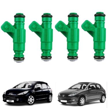 Imagem de 4 Bicos Injetores Peugeot 206 307 1.6 8V 16V STBJ6318 Stoss
