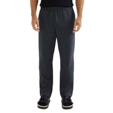 Imagem de Calça Masculina Hering Moletom Peluciado Cinza Grafite - 053UMD-Masculino