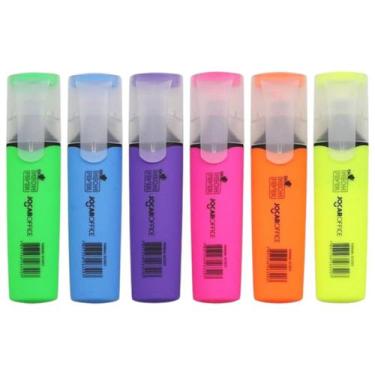 Imagem de Marca Texto Neon Fever 6 Cores 6mm Caneta Colorido - Leonora