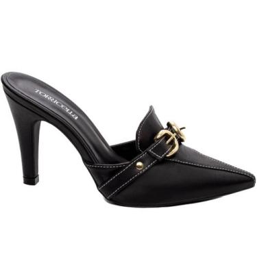 Imagem de Sapato Scarpin Mule Salto Alto  Preto Torricella, Preto, 37