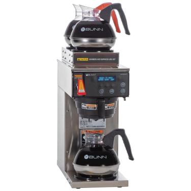 Imagem de Cafeteira Automática BUNN Axiom DV3 com Duas Resistências Superiores, Torneira de Água Quente e Funil SplashGuard - Prata