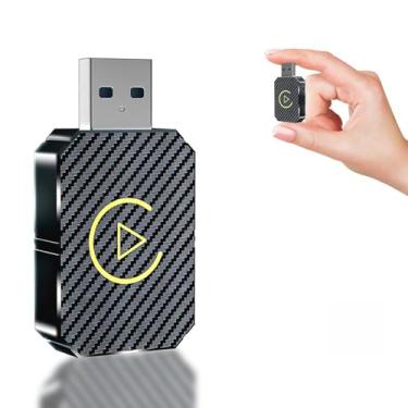 Imagem de TKMARS Adaptador CarPlay sem fio para iPhone e Android, adaptador automático Android sem fio, converte com fio para sem fio, Plug & Play, conexão automática, fácil de usar para carros a partir de