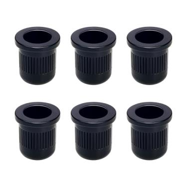 Imagem de Banworks Ponteiras de montagem de cordas de baixo 9,8 mm (25/162.6 cm) virola para baixo pacote de 6 JT/CXK-02 preto