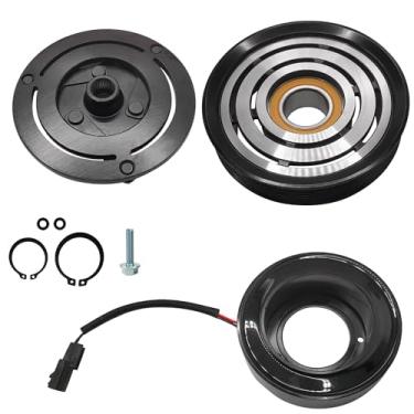 Imagem de Kit de montagem de embreagem de compressor A/C Bobina de rolamento de polia de placa 1732 substituição para Nissan Altima 2,5L 2013-2018, kit de reparo automático de bobina de embreagem de ar