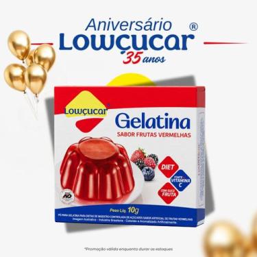 Imagem de Gelatina Lowçucar Sabor Frutas Vermelhas 10G
