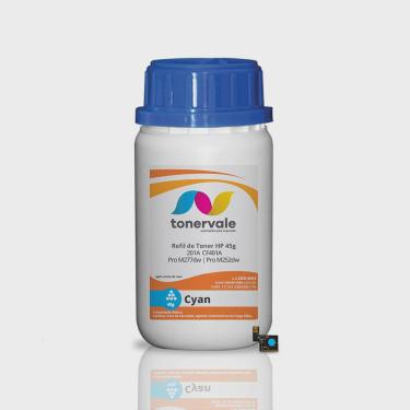 Imagem de Toner Refil TankFull Para hp 201A CF401A Ciano + Chip - hp M277dw M252dw de 45g