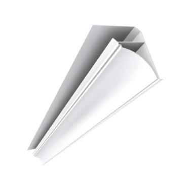 Imagem de Acabamento (Roda Forro) Forro PVC Nobre Branco 6mt - (Pç) - Plasbil