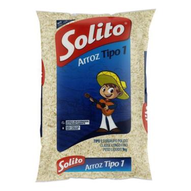 Imagem de Arroz Polido Tipo 1 Solito Pacote 1Kg