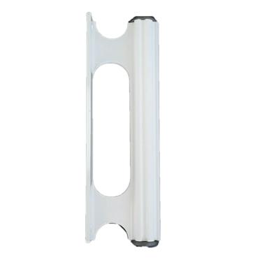 Imagem de Puxador Porta Portao Aluminio Madeira Ferro Buzio Reto Branco 150mm