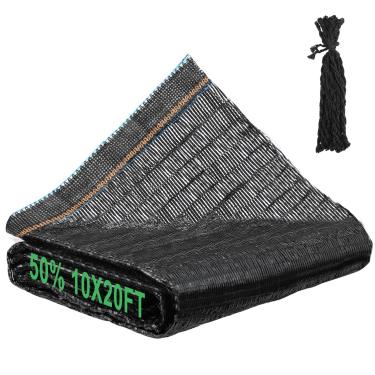 Imagem de Bigmeta 50% pano de sombra - Lona de malha resistente a UV de 3,5 x 5,8 m com corda, rede cortável para jardim para pátio médio, estufa, canis, canis, canis, canais, cobertura de plantas
