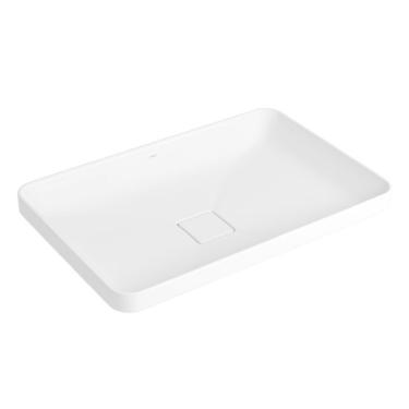 Imagem de Cuba Sobrepor Retangular 60cm Deca Slim Branco L.23060.17