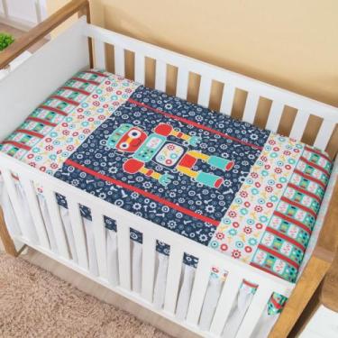 Imagem de Edredom POP para bebê Menino e Menina - Miguel Baby, Robo