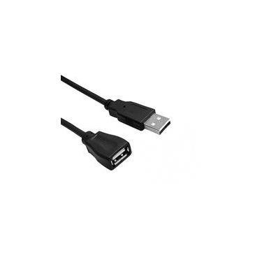 Imagem de Cabo Extensor USB 2.0 AM AF MD9, 1.5 Metros, Niquelado, Preto - 7874