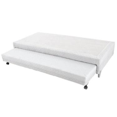 Imagem de Cama Box SOLTEIRO Universal Cosmopolita Bicama Branco - 096x203, 096x2