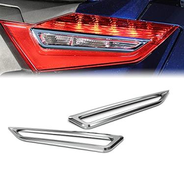 Imagem de Acabamento de lanterna traseira cromado brilhante para Honda GL1800 GL 1800 Gold Wing Goldwing 1800 2018-2022, acessórios de motocicleta, adesivo de peças de decoração, 1 par