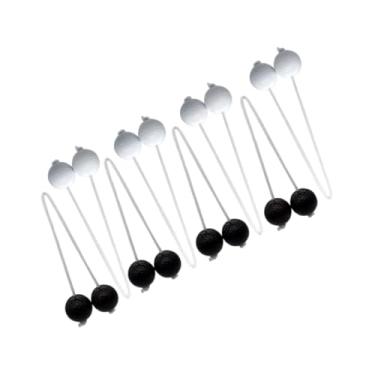 Imagem de kowaku Bola de escada 8x Bolas de jogo de jogo dia 42 cm de de jardim de grama ao ar livre para crianças adultos substituição de brinquedo da família, Preto E Branco