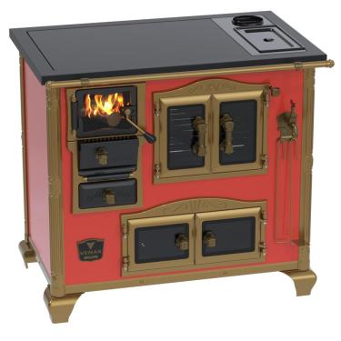 Imagem de Fogao a Lenha Venax n 2 Imperador Premium Caldeira Vermelho SD