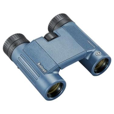 Imagem de Bushnell Binóculos H2O 12 x 25 estrutura de alumínio à prova d'água 12 x 25 mm telhado azul escuro WP/FP, óculos de torção, caixa 6L 132105R