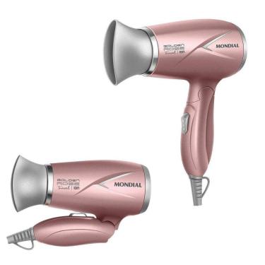Imagem de Secador De Cabelo Mondial Portatil 1200W Golden Rose Bivolt