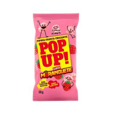 Imagem de Pipoca Doce Moranguete Sem Lactose Sem Glúten - PopUp 50g