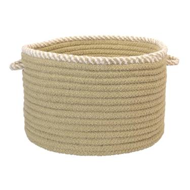 Imagem de Cesta de tecido Whispering – Verde broto, 40,6 x 40,6 x 30,5 cm