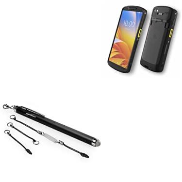 Imagem de Caneta Stylus BoxWave compatível com Zebra TC53 – Caneta Stylus capacitiva EverTouch, caneta Stylus capacitiva de ponta de fibra para Zebra TC53 – Preto Jet