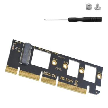 Imagem de Danfetsoy Adaptador M.2 NVME para PCIe 3.0/4.0 x16, adaptador M.2 NVME para PCIe 3.0/4.0 x16 para suporta SSD 2230/2242/2260/2280 do protocolo M.2 NVME (X16)
