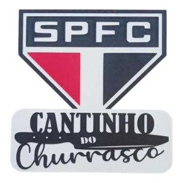 Imagem de Placa Decorativa São Paulo Tricolor Paulista Cantinho do Churrasco - E