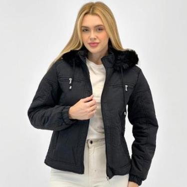 Imagem de Jaqueta Blue Rose Tecido com Capuz Feminina-Feminino