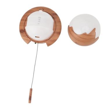 Imagem de Difusor, 2 modos de saída de névoa, difusor de óleo essencial silencioso de 150 ml, controle remoto automático, função de temporizador de LED para banheiro e sala de estar (cor de grão de madeira)