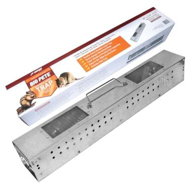 Imagem de JT Eaton Big Pete 450CL Armadilha múltipla para ratos, esquilos, musaranhos e outros roedores pequenos, prata