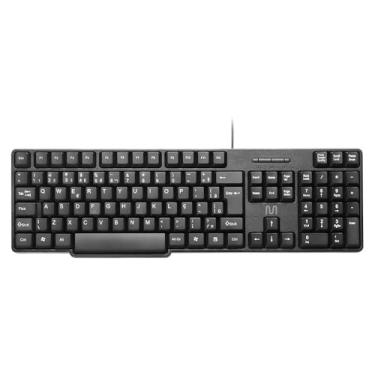 Imagem de Teclado com Fio Multi USB com Layout ABNT2, Teclas Silenciosas, Design Slim e Cabo de 1,3m – TC213