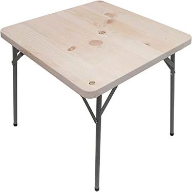 Imagem de CESGFC Toalha de mesa de madeira, estampa de textura de prancha de madeira, borda elástica, capa de mesa de jantar interna/externa, adequada para mesa quadrada de 107 x 106 cm